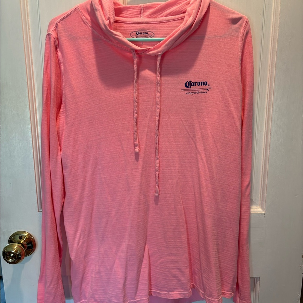 Men’s Vineyard Vines Corona Size Large Hooded Long Sleeve Shirt